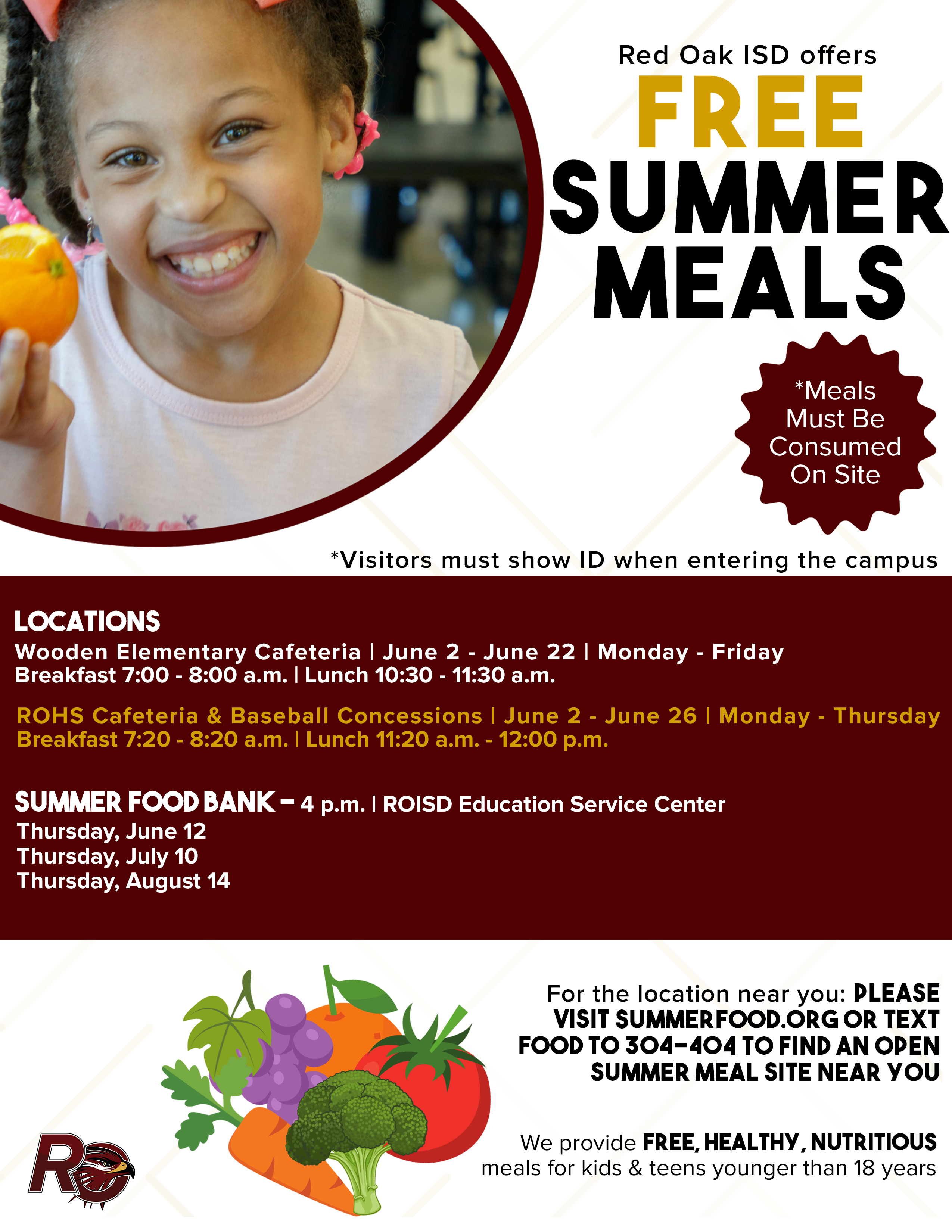DTS summer meals